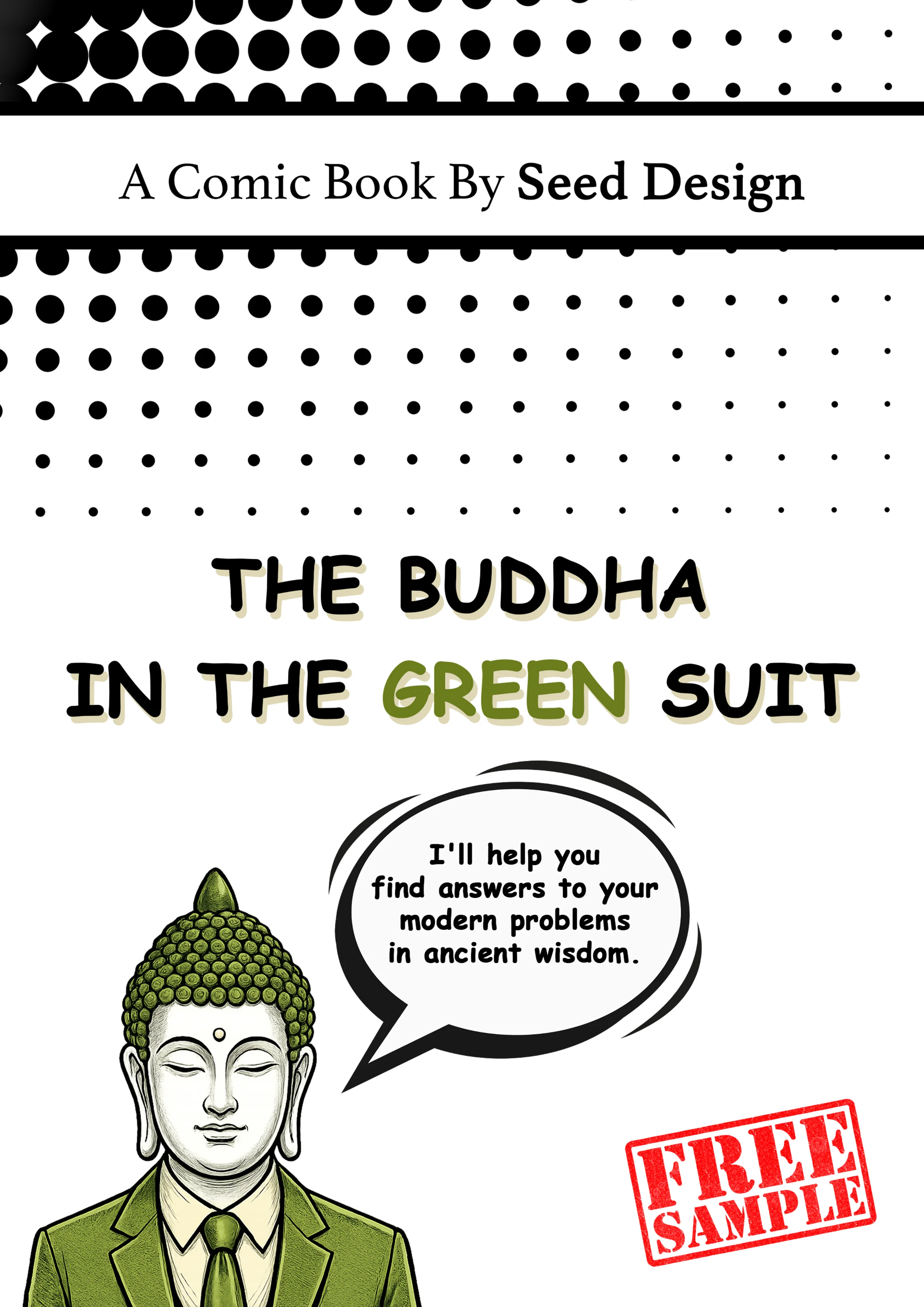 The Buddha in The Green Suit — comic book cover